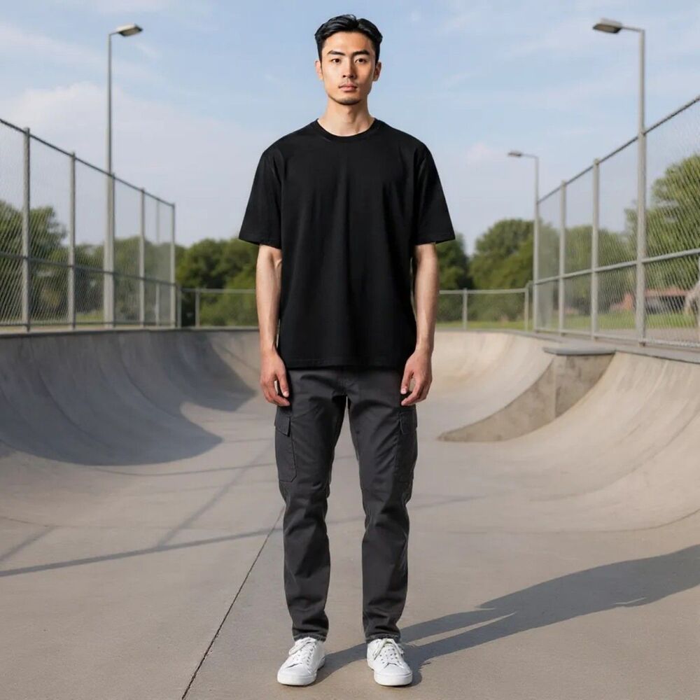 Tilly's RSQ Men's Black 40x32 Skater Chino Casual Pockets Pants